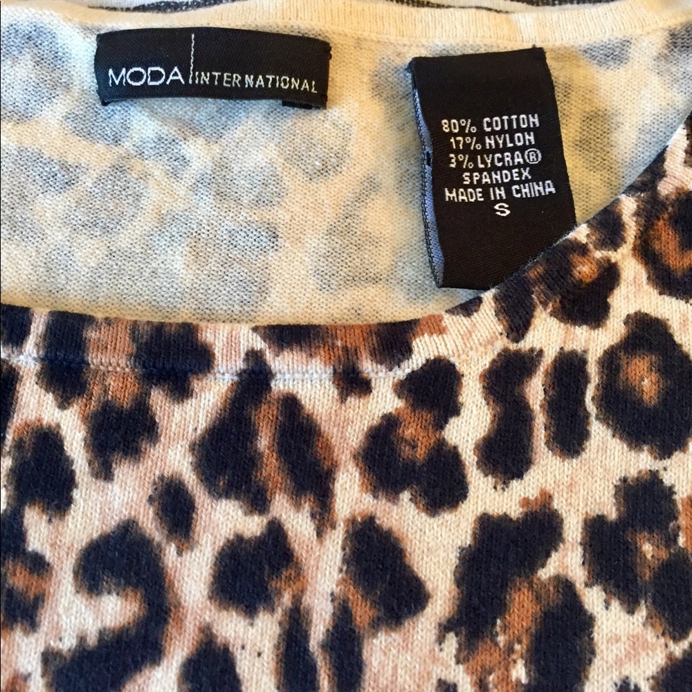 NWT leopard print sweater dress - Picture 3 of 8